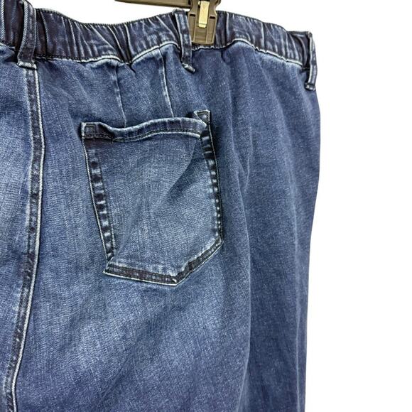 Torrid Weekend Boyfriend Mid Rise Jeans 41250437 Pull On Drawstring Stretch 5 T - Picture 13 of 16